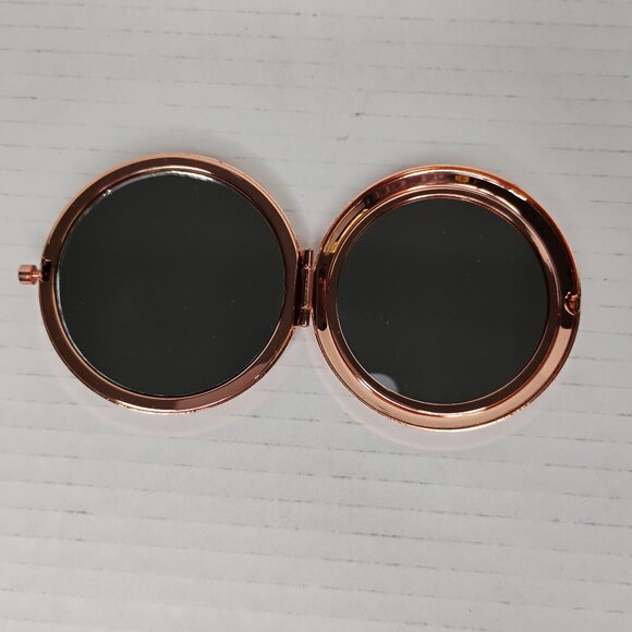 Cheers to 60 Years Mirror Compact – Rose Gold Tone – Double Mirror – New - Picture 2 of 6
